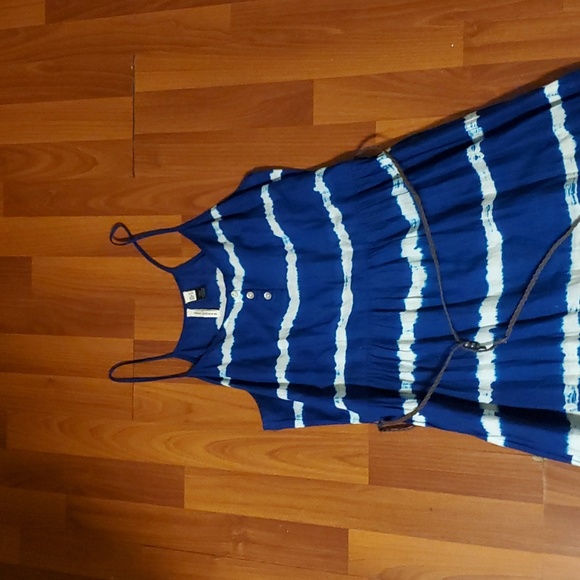 Mango Tie-Dye Print  Tie Back Summer Dress sleeveless size small - Picture 3 of 8
